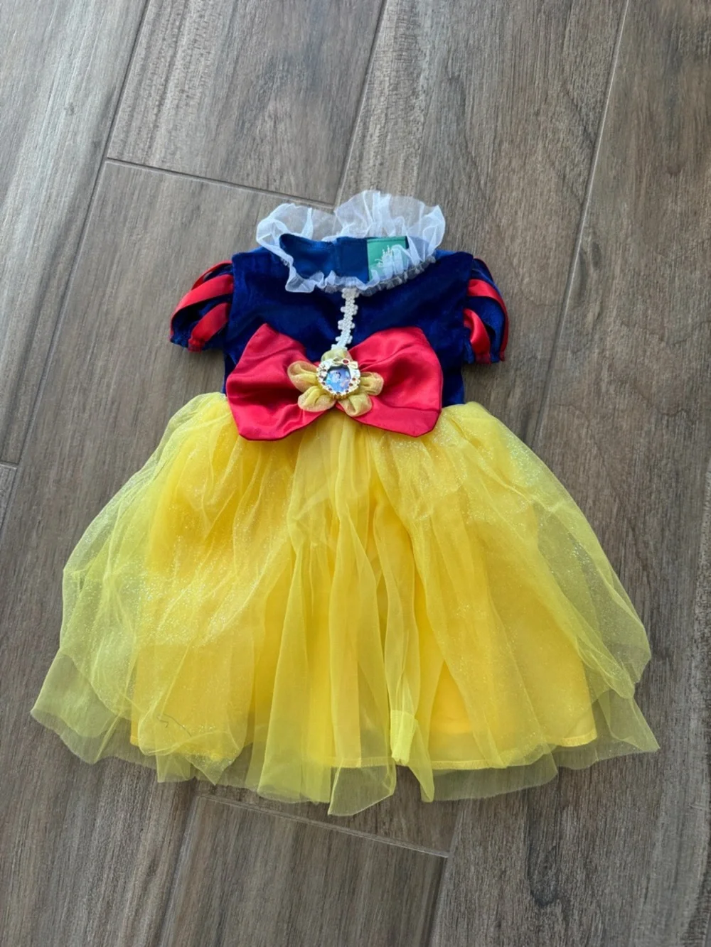 Disney Baby Snow White Princess Costume Dress w Red Bow. Size 2T. - Picture 1 of 6
